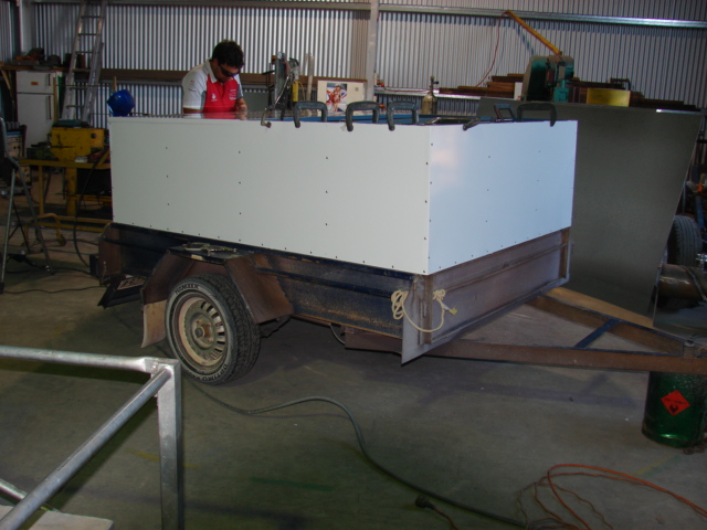 General modifications and repairs underway in workshop